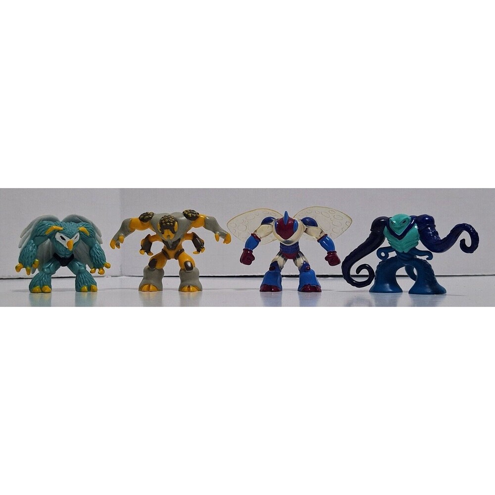 GIOCHI PREZIOSI GORMITI 2" ACTION FIGURES LOT OF 4 AIR EARTH & SEA TRIBES